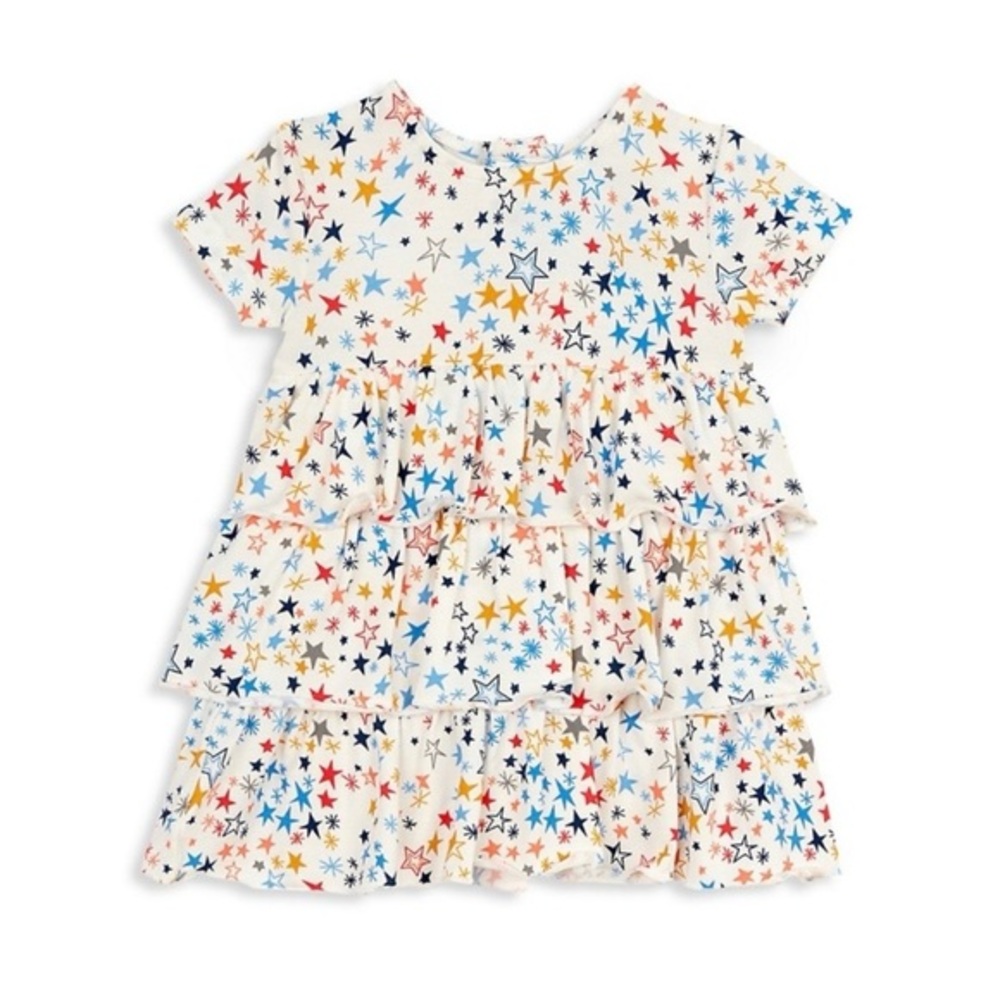 MAGNETIC ME BAY GIRL STARBURST SHORT-SLEEVE DRESS